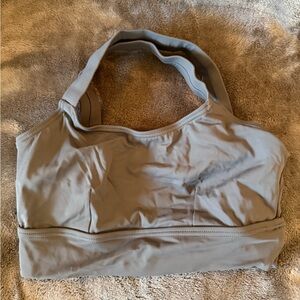 Balera crisscross back  Bra top dark gray SA